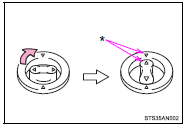 The shape of the retaining hooks (clips) may differ from that shown in the illustration.