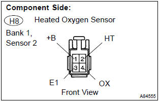 Toyota Corolla. Inspect heated oxygen sensor