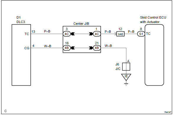 Toyota Corolla Repair Manual: Circuit description - Tc terminal circuit