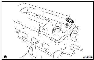 Toyota Corolla. Install ventilation valve sub–assy