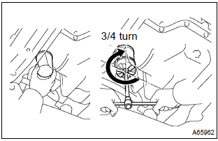 Toyota Corolla. Install oil filter sub–assy