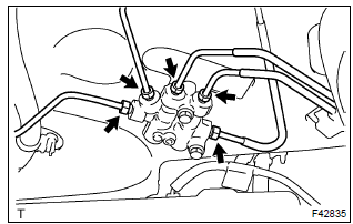 Toyota Corolla.  Remove proportioning valve assy