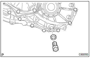 Toyota Corolla. Install drain (mtm) plug sub–assy