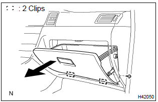 Toyota Corolla. Remove instrument panel subassy lower