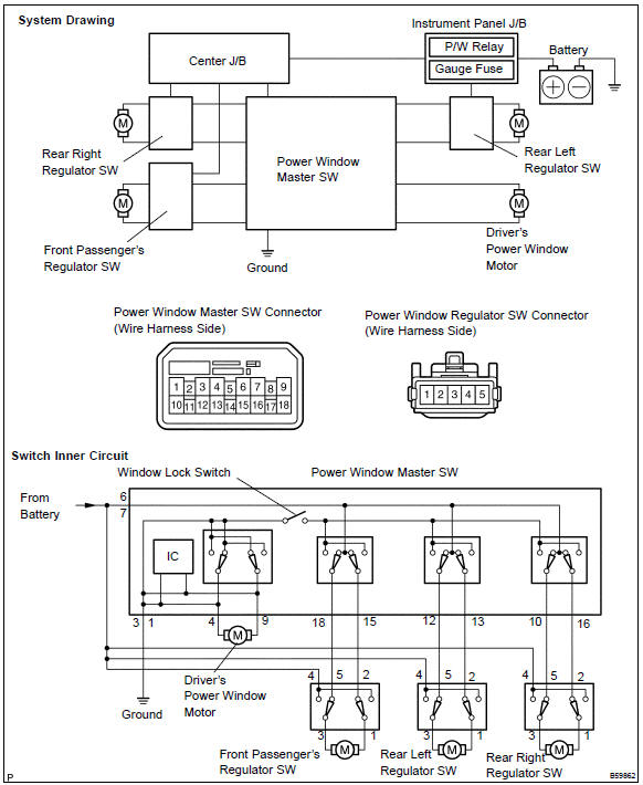 Toyota Power Window Switch Wiring Diagram from www.tcorolla.net