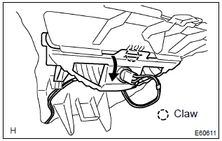 Toyota Corolla. Remove center stop lamp assy