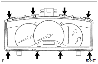 Toyota Corolla. Remove combination meter glass