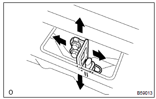Toyota Corolla. Adjust luggage compartment door panel sub–assy