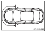 ●A portion of a door is damaged or deformed, or the vehicle was involved in an