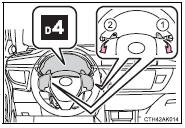 Changing gear steps in the M position