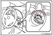 ■Turning the key from “ACC” to “LOCK”