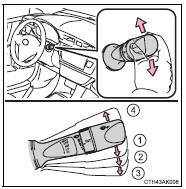 Wiper intervals can be adjusted when intermittent operation is selected.