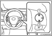 ■ Steering wheel switches on the left hand side