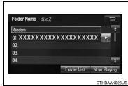 Turn the “TUNE/SCROLL” knob to move the cursor box to select a desired item from