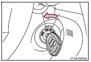 4 Vehicles with a smart key system: To stop the engine, press and hold the engine