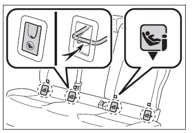 Toyota Corolla E210. Child restraint systems