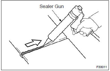 (A) body sealer application