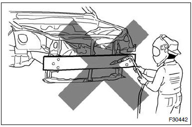 (D) repair of bumper reinforcement is