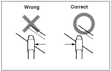 (C) when using a tape measure, avoid twists and bends in the