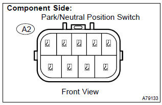 Toyota Corolla. Inspect park/neutral position switch or clutch start switch