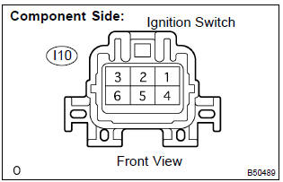 Toyota Corolla. Inspect ignition or starter switch assy