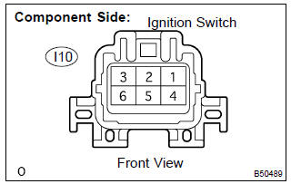 Toyota Corolla. Inspect ignition or starter switch assy