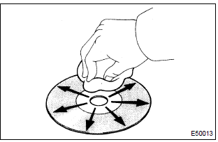 Toyota Corolla.  Disc cleaning