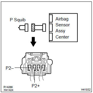 Toyota Corolla. Check p squib circuit