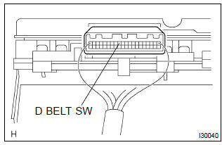 Toyota Corolla. Check combination meter assy