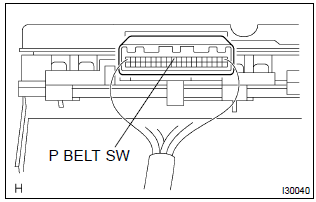 Toyota Corolla. Inspect combination meter assy