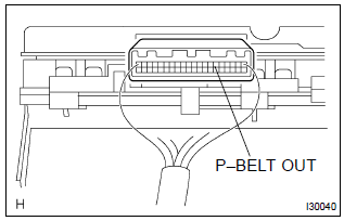 Toyota Corolla. Inspect passenger seat belt warning lamp assy