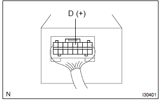 Toyota Corolla. Inspect terminal voltage