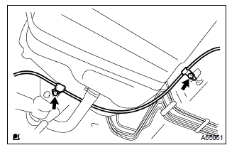 Toyota Corolla. Separate parking brake cable assy no.3