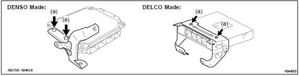 Toyota Corolla. Remove ecm bracket no.1