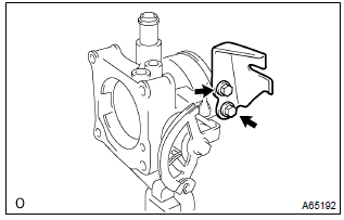 Toyota Corolla. Install throttle body assy