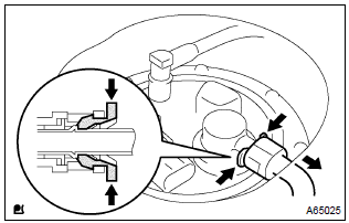 Toyota Corolla. Disconnect fuel emission tube subassy