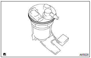 Toyota Corolla. Remove fuel suction tube set gasket