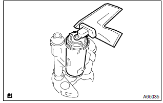 Toyota Corolla. Remove fuel pump