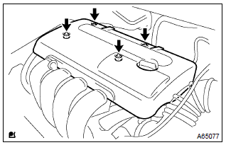 Toyota Corolla. Remove cylinder head cover no.2