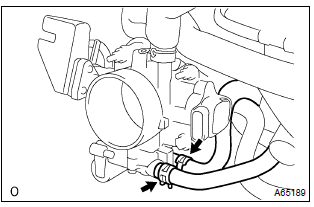 Toyota Corolla. Remove throttle body assy