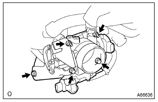 Toyota Corolla. Remove throttle body assy
