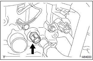 Toyota Corolla.  Install engine coolant temperature sensor