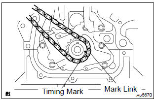 Toyota Corolla.  Install chain subassy