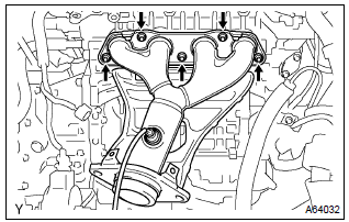 Toyota Corolla. Install exhaust manifold