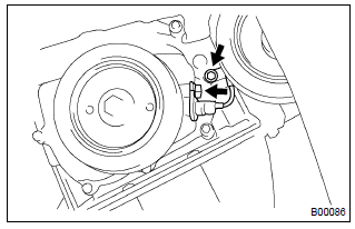 Toyota Corolla. Install crankshaft position sensor