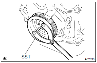 Toyota Corolla. Install drive plate & ring gear sub–assy