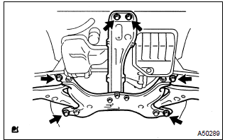 Toyota Corolla. Install engine assembly with transaxle