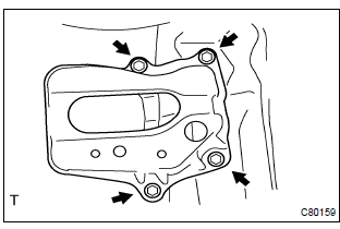 Toyota Corolla. Remove battery carrier