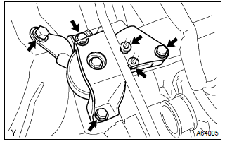 Toyota Corolla.  Remove engine assembly with transaxle