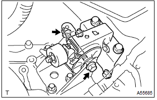 Toyota Corolla. Remove engine assembly with transaxle